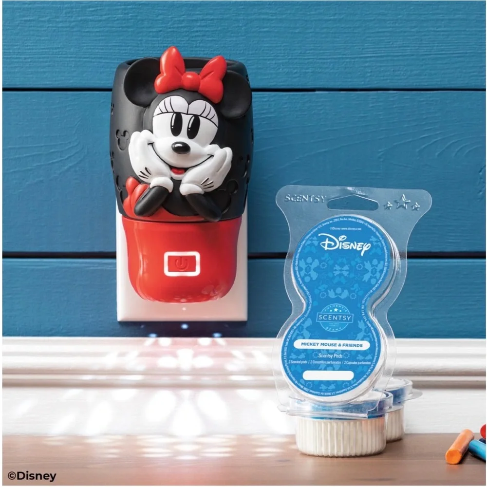 Minnie Mouse Wall Fan Scentsy Diffuser With Light | Disney Collection USED